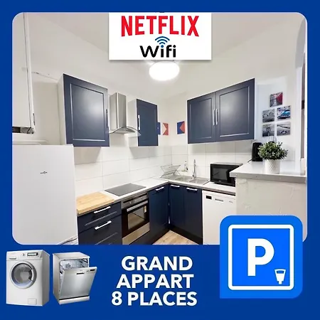 016 Chic & Cosy Grand Moderne 65m2 Hypercentre Wifi Smart Tv Netflix *